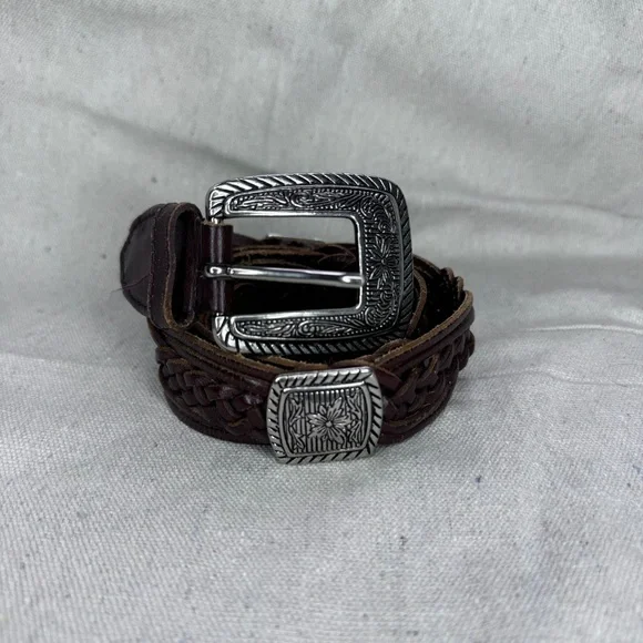 Accessories | Vintage Concho Western Womens Brown Braided  display picture 1